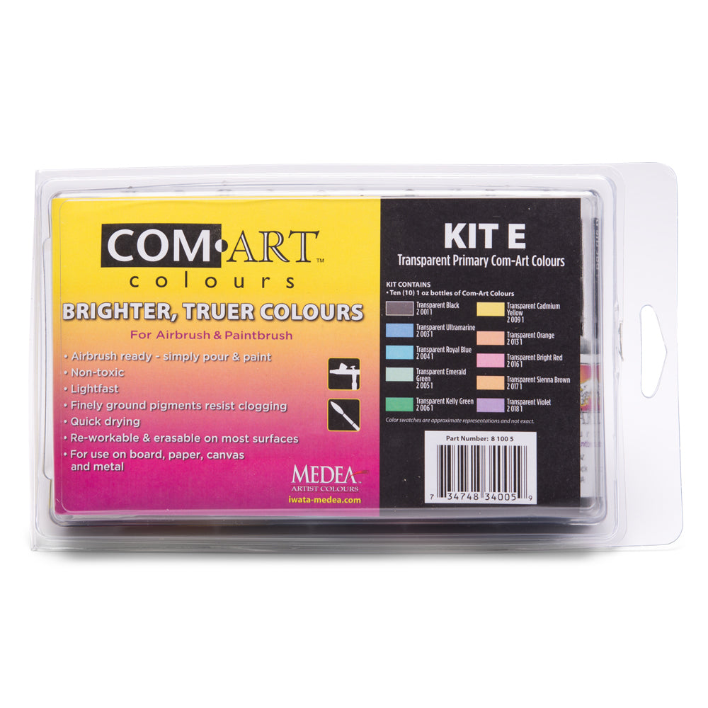 Com Art Colours Transparent Primary Kit E