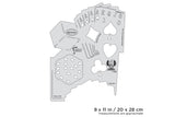Artool Blasted FX Gamblin' FX Freehand Airbrush Template by Ryan "Ryno" Templeton