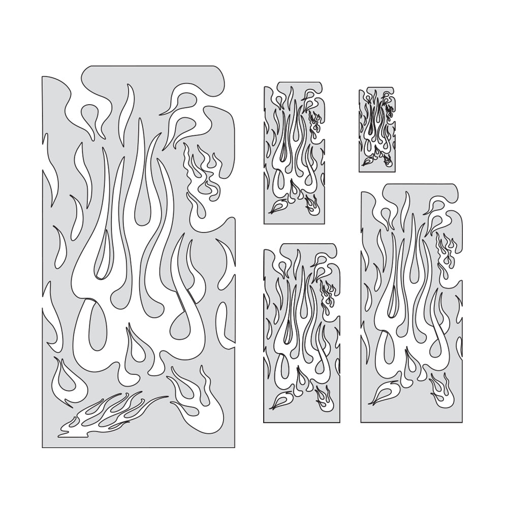 Artool Flame Master Set Freehand Airbrush Template by "Mr. J" Julian Braet