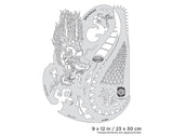 Artool Kanji Master Dragon Freehand Airbrush Template by Dennis Mathewson