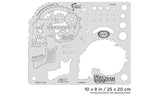 Artool Steam Driven Tick Tock Freehand Airbrush Template by Craig Fraser