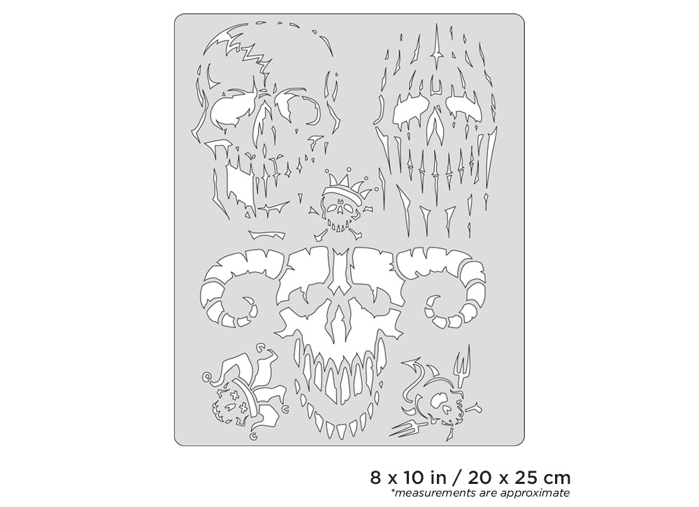 Artool Curse of Skullmaster Evil-Horde Freehand Airbrush Template by Craig Fraser