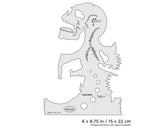 Artool Skullmaster Screaming Freehand Airbrush Template by Craig Fraser