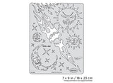 Artool Son of Skullmaster Nite & Day Freehand Airbrush Template by Craig Fraser