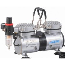 Airbrush compressor with regulator and filter - airbrushwarehouse